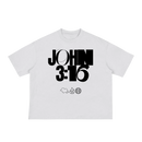 JOHN 316 Tee — White/Black