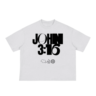 JOHN 316 Tee — White/Black