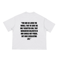 JOHN 316 Tee — White/Black