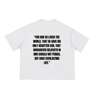 JOHN 316 Tee — White/Black