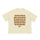 JOHN 316 Tee — Cream/Brown