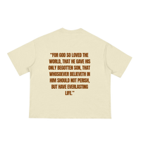 JOHN 316 Tee — Cream/Brown