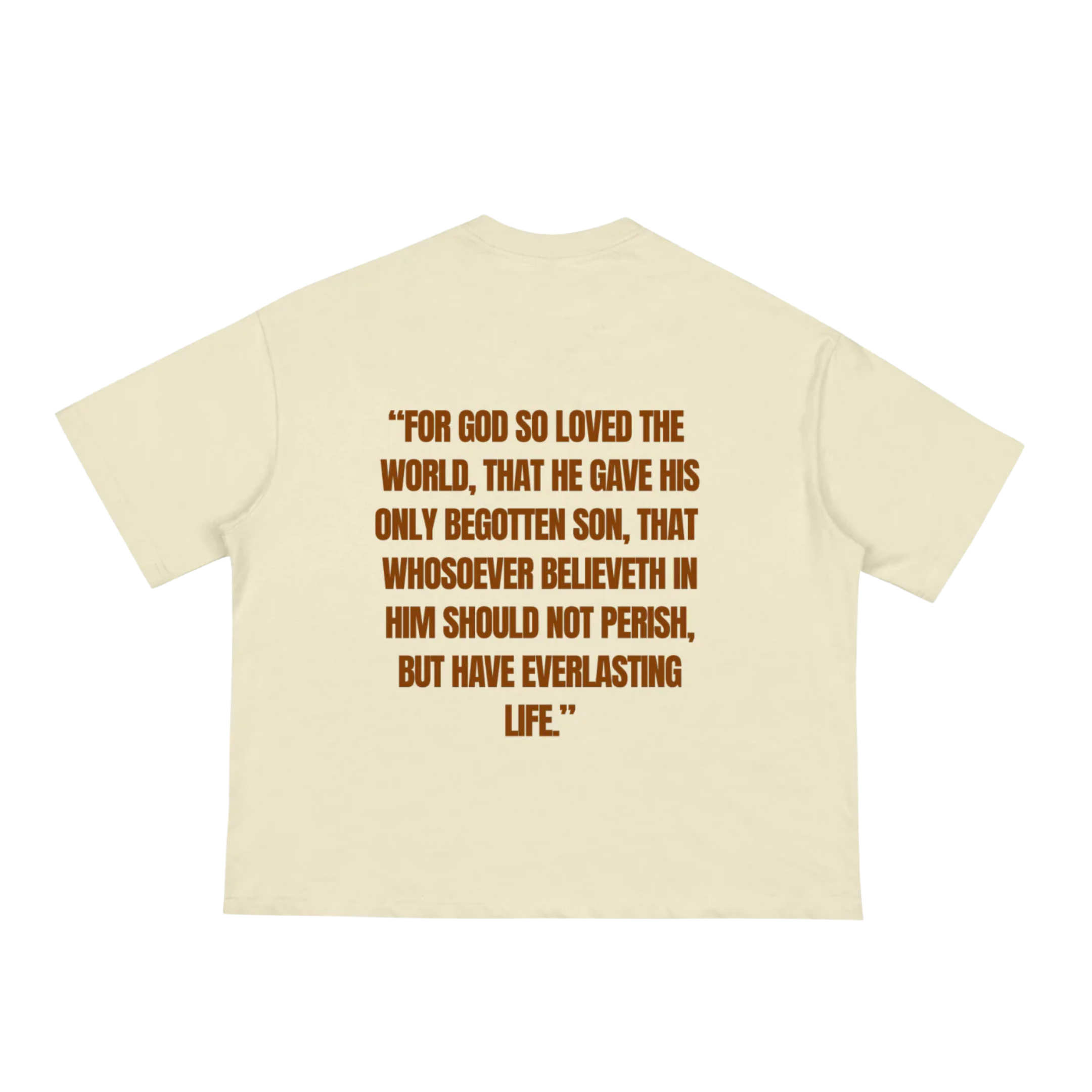 JOHN 316 Tee — Cream/Brown