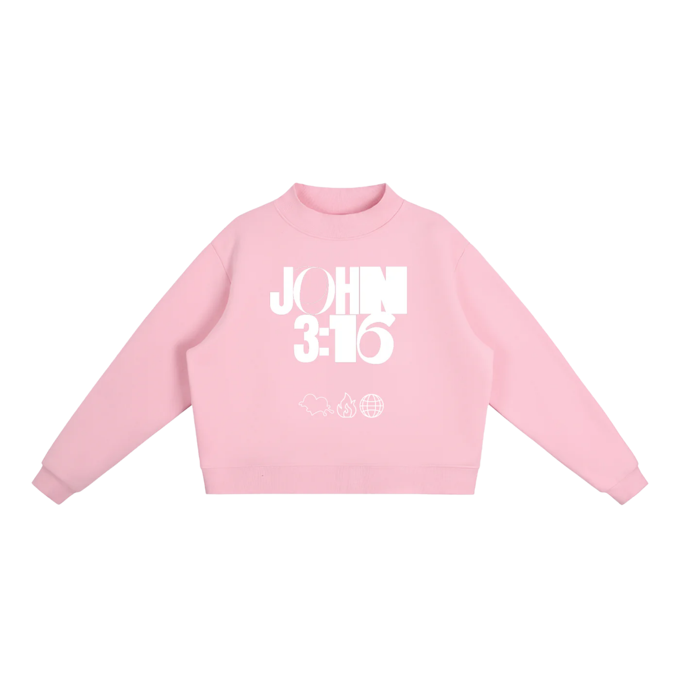 JOHN 316 Women’s Essential Fleece Mock-Neck Crew