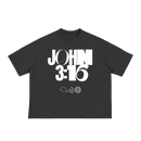 JOHN 316 Tee — Black/White