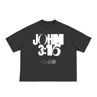 JOHN 316 Tee — Black/White