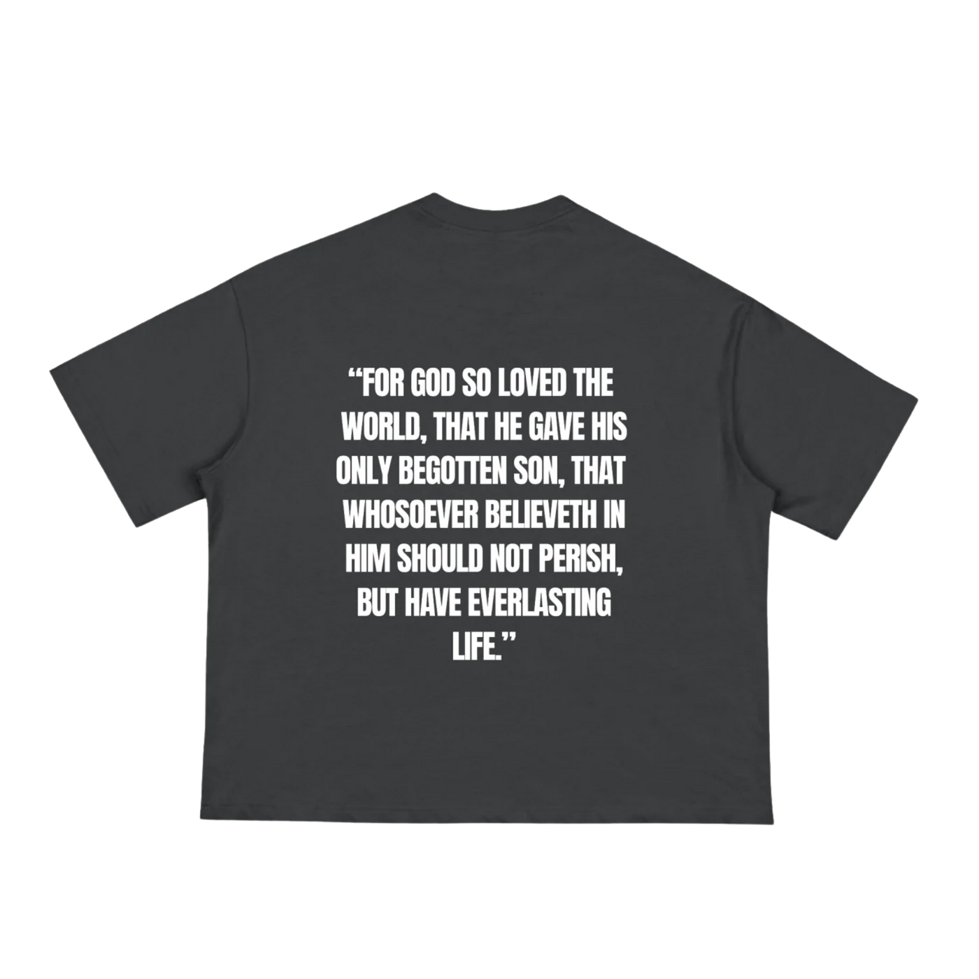 JOHN 316 Tee — Black/White