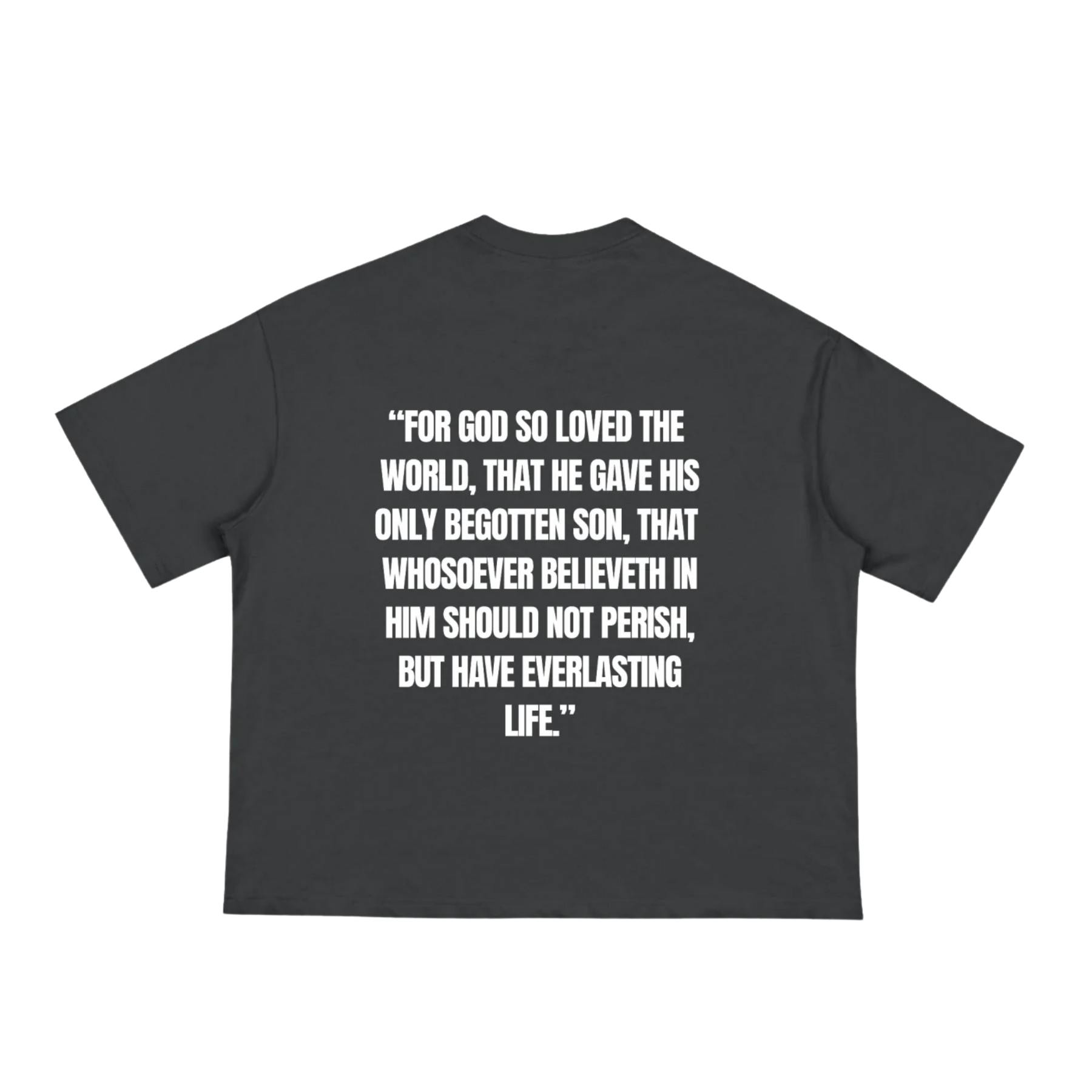 JOHN 316 Tee — Black/White