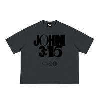 JOHN 316 Tee — Black/Black