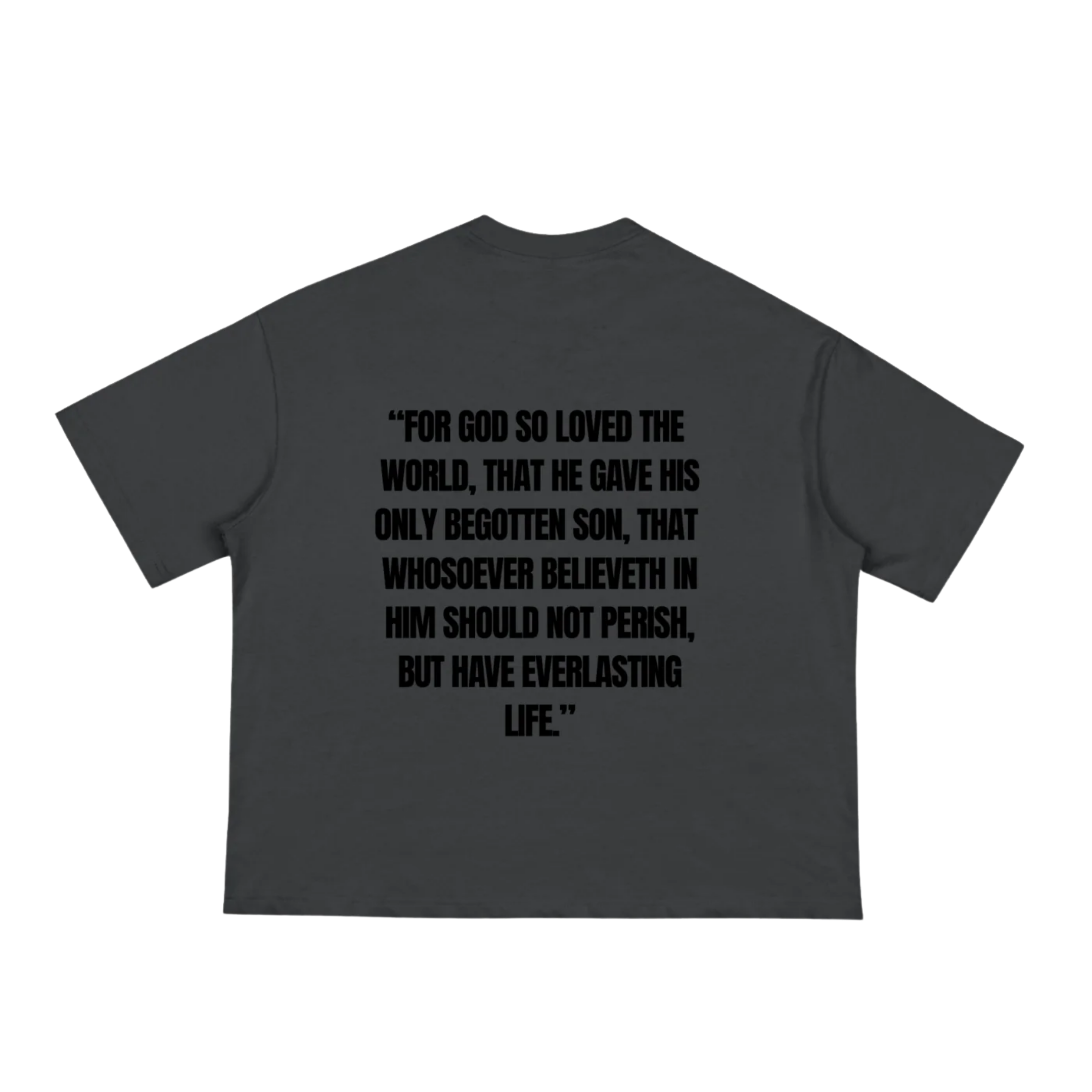 JOHN 316 Tee — Black/Black