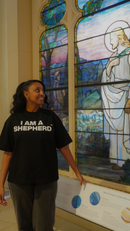 "I AM A SHEPHERD" Tee - Black/White (Boxy Oversized T-Shirt)