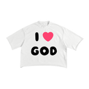 I ♡ GOD — Terry Raw Edge T-Shirt