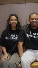 "I AM A SHEPHERD" Tee - Black/White (Boxy Oversized T-Shirt)
