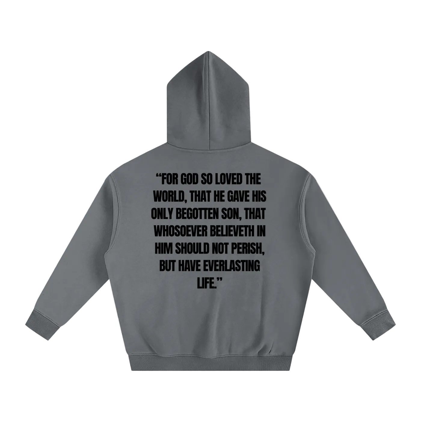 JOHN 316 Hoodie — Black Letters