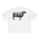 "I AM A SHEPHERD" Tee - White/Black (Boxy Oversized T-Shirt)