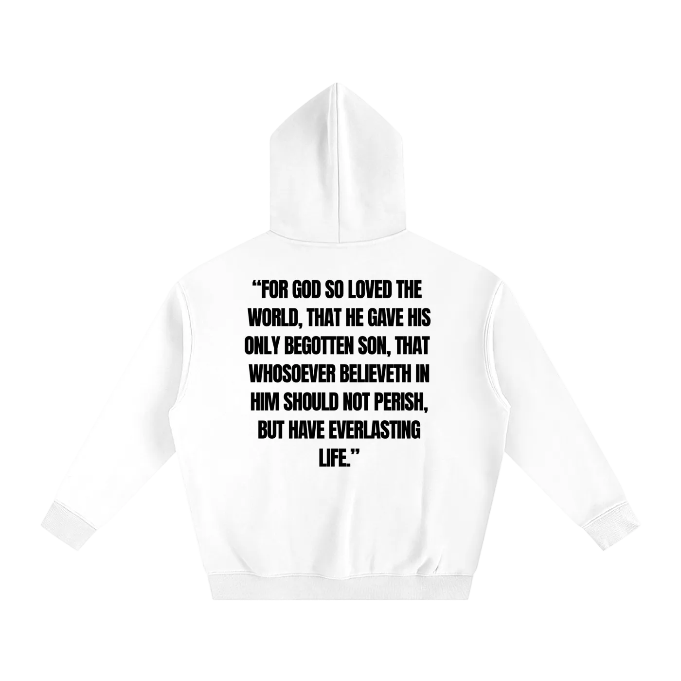 JOHN 316 Hoodie — Black Letters