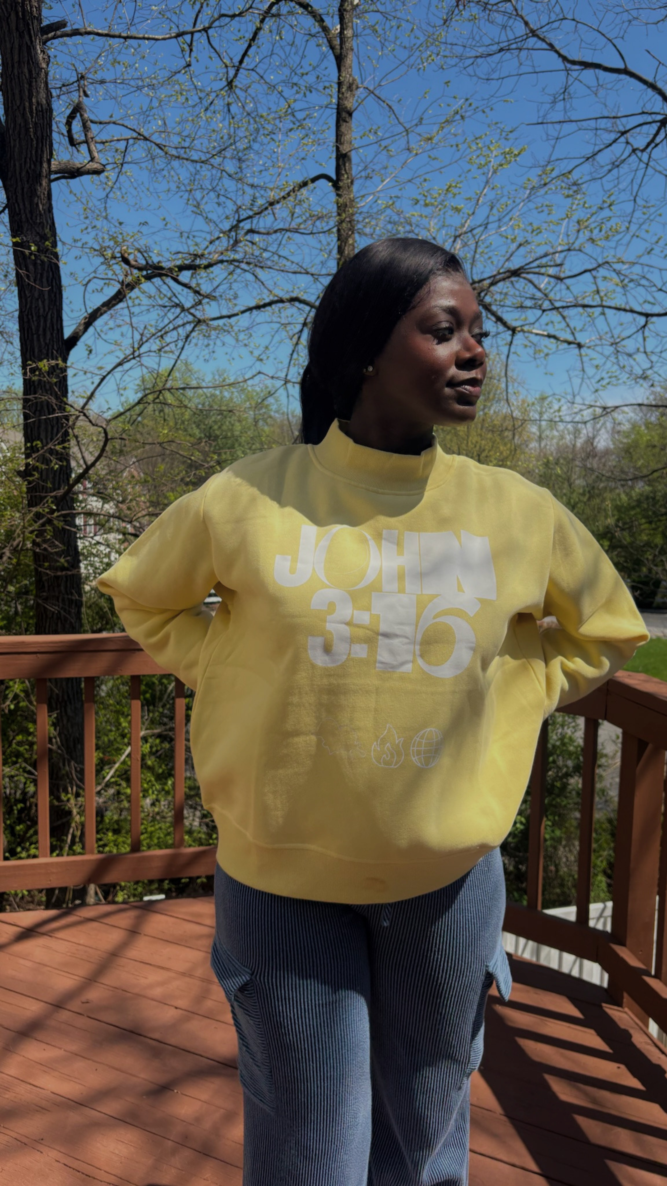 JOHN 316 Women’s Essential Fleece Mock-Neck Crew