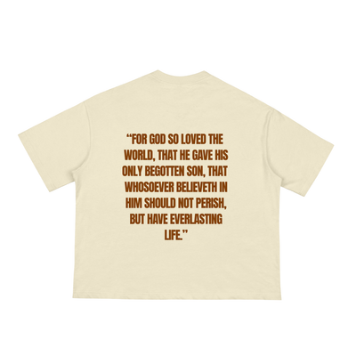 JOHN 316 Tee - Cream/Brown