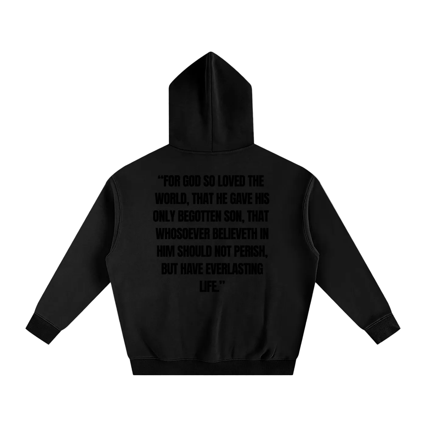 JOHN 316 Hoodie — Black Letters