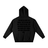 JOHN 316 Hoodie — Black Letters