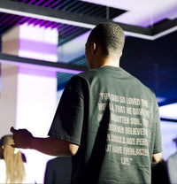 JOHN 316 Tee — Black/Black