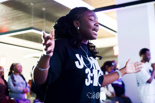 JOHN 316 Tee — Black/White