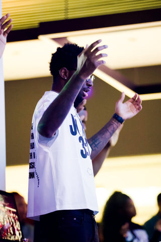 JOHN 316 Tee — White/Black