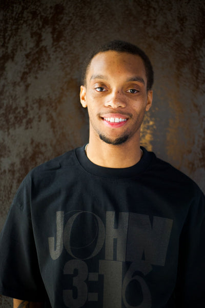 JOHN 316 Tee - Black/Black