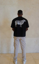 "I AM A SHEPHERD" Tee - Black/White (Boxy Oversized T-Shirt)