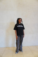 "I AM A SHEPHERD" Tee - Black/White (Boxy Oversized T-Shirt)