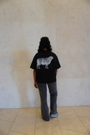 "I AM A SHEPHERD" Tee - Black/White (Boxy Oversized T-Shirt)
