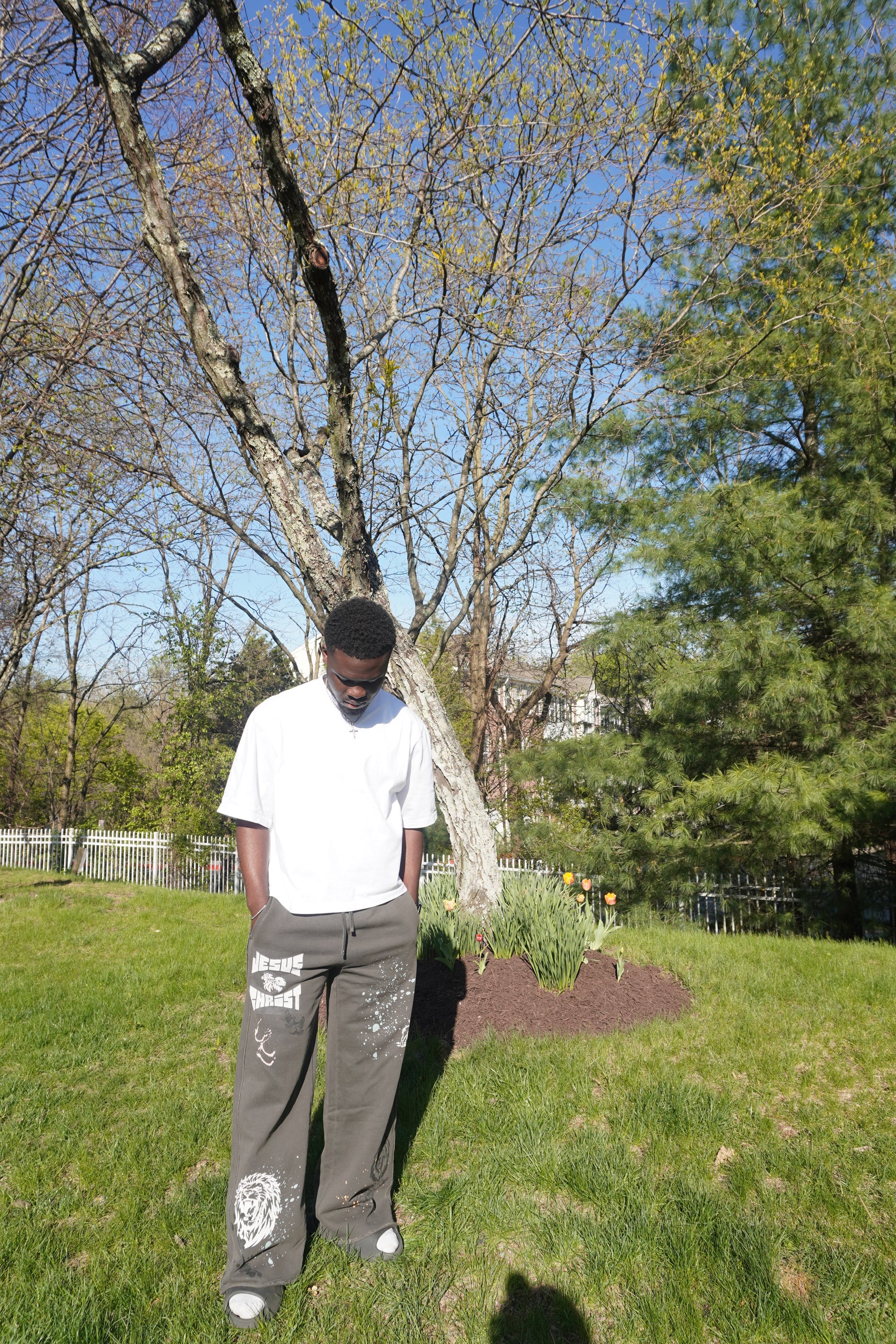 JESUS CHRIST DOODLE SWEATPANTS