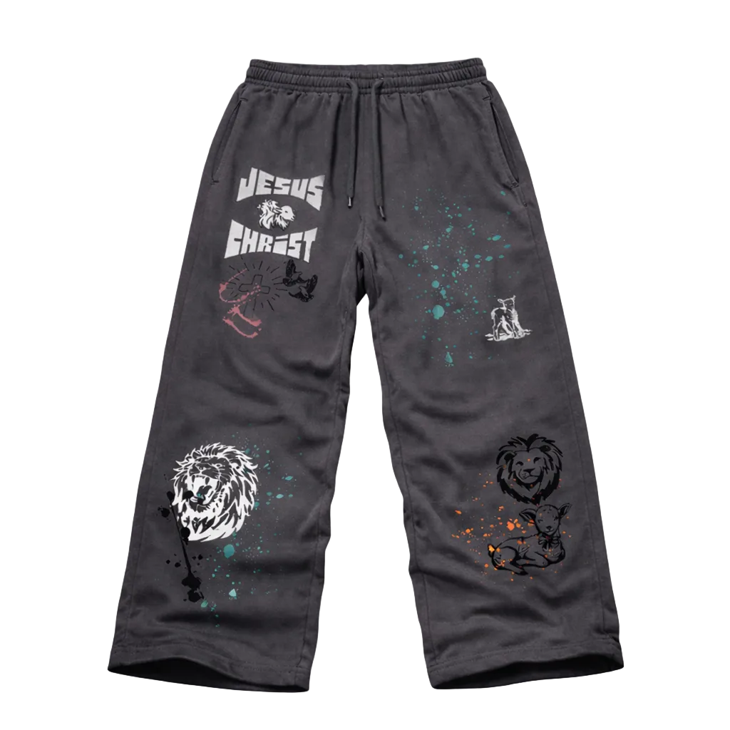 JESUS CHRIST DOODLE SWEATPANTS
