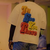 EVERYBODY'S GOING TO HEAVEN Tee — White Classic Boxy