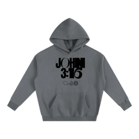 JOHN 316 Hoodie — Black Letters