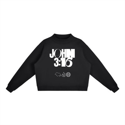 JOHN 316 Women’s Essential Fleece Mock-Neck Crew