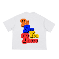 EVERYBODY'S GOING TO HEAVEN Tee — White Classic Boxy