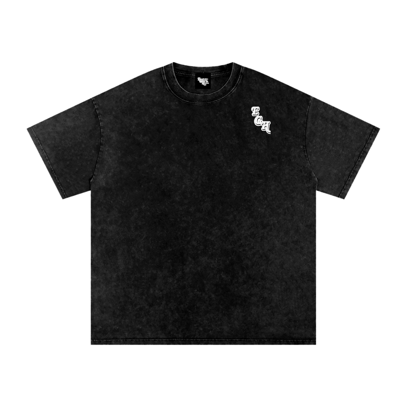 EGH — Black Washed Oversized Tee